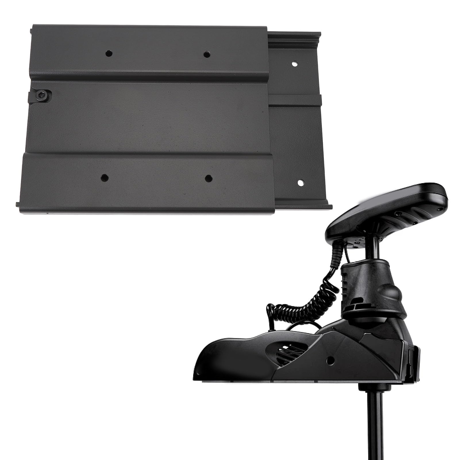 Keenso Zestaw Metalowego Wspornika do Mocowania Silnika do Trolingu z regulacją Kąta i Bezpiecznym Połączeniem Pasuje łodzi Rybackich Terrova Power Drive Fortrex z Dziobem lub ężą