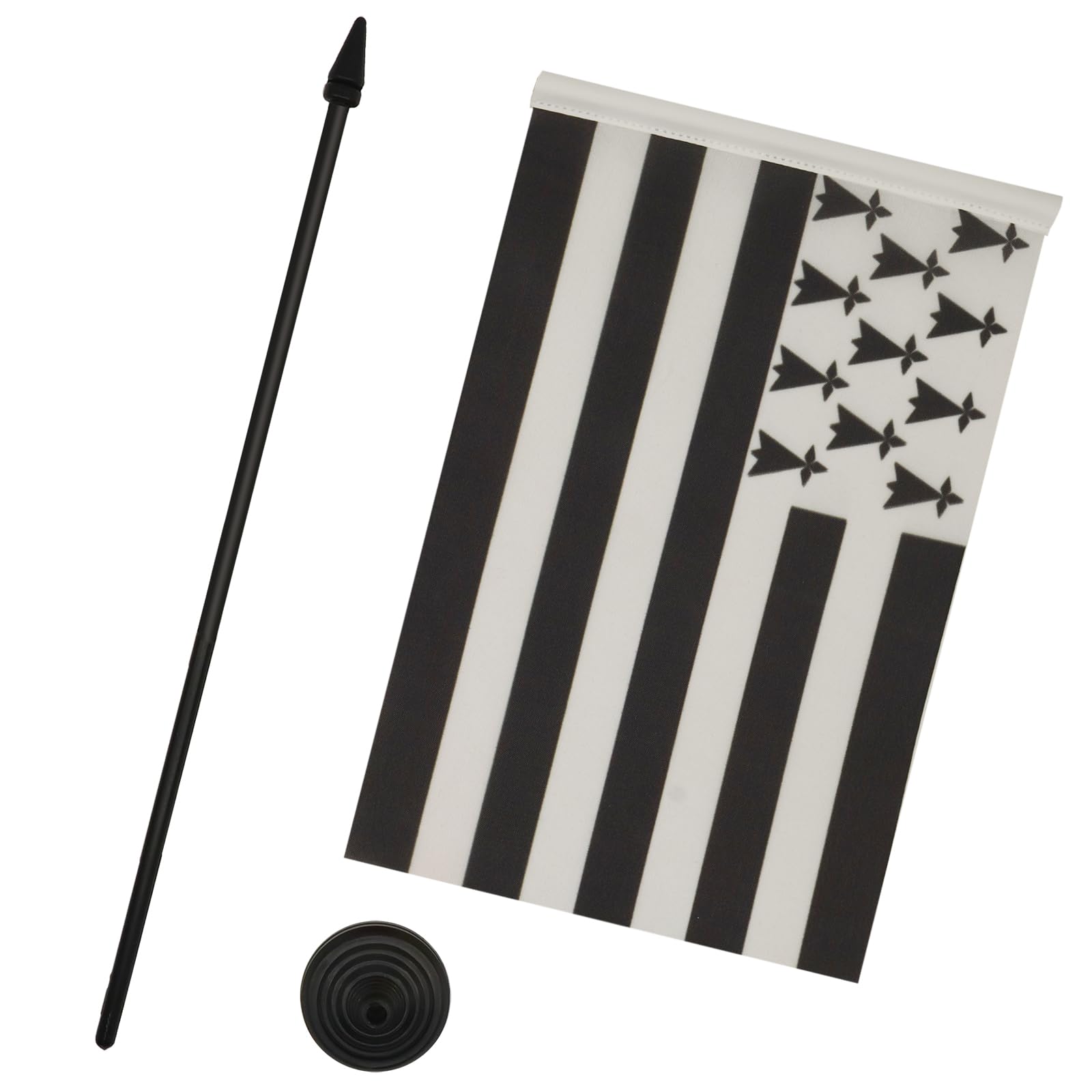 AZ FLAG Brittany Table Flag 5'' x 8'', French region of Bretagne Office Decoration 100% Polyester 21 x 14 cm - Image 3