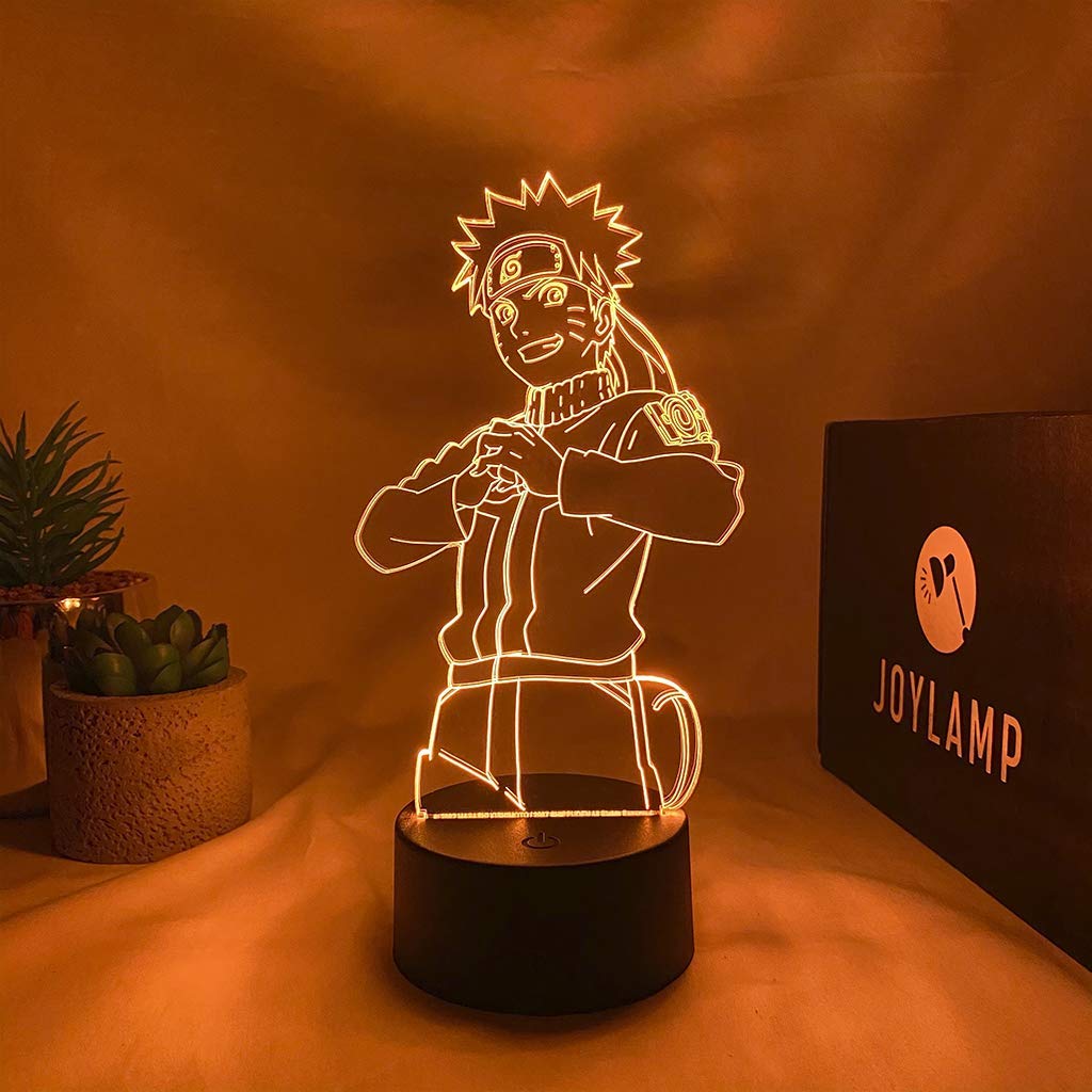 Veilleuse Naruto 16 Couleurs Avec Télécommande - Lampe De Chevet LED Pour Fan Manga - Neuve
