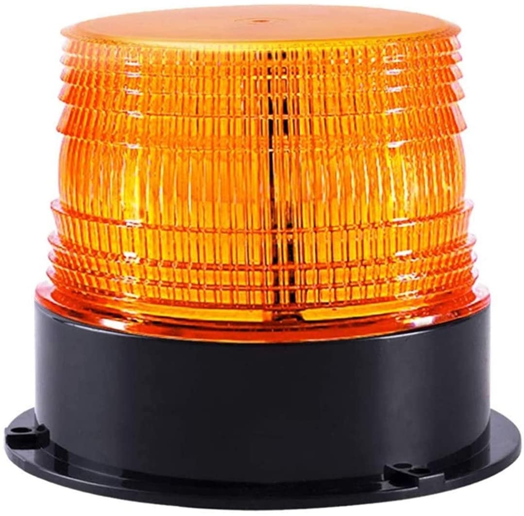Strobe beacon rooftop mounted magnetic 12V/24V, Emergency light, Flashes with 30 LED omnidirectional, Flasher LED, Wired plug in to car charger.