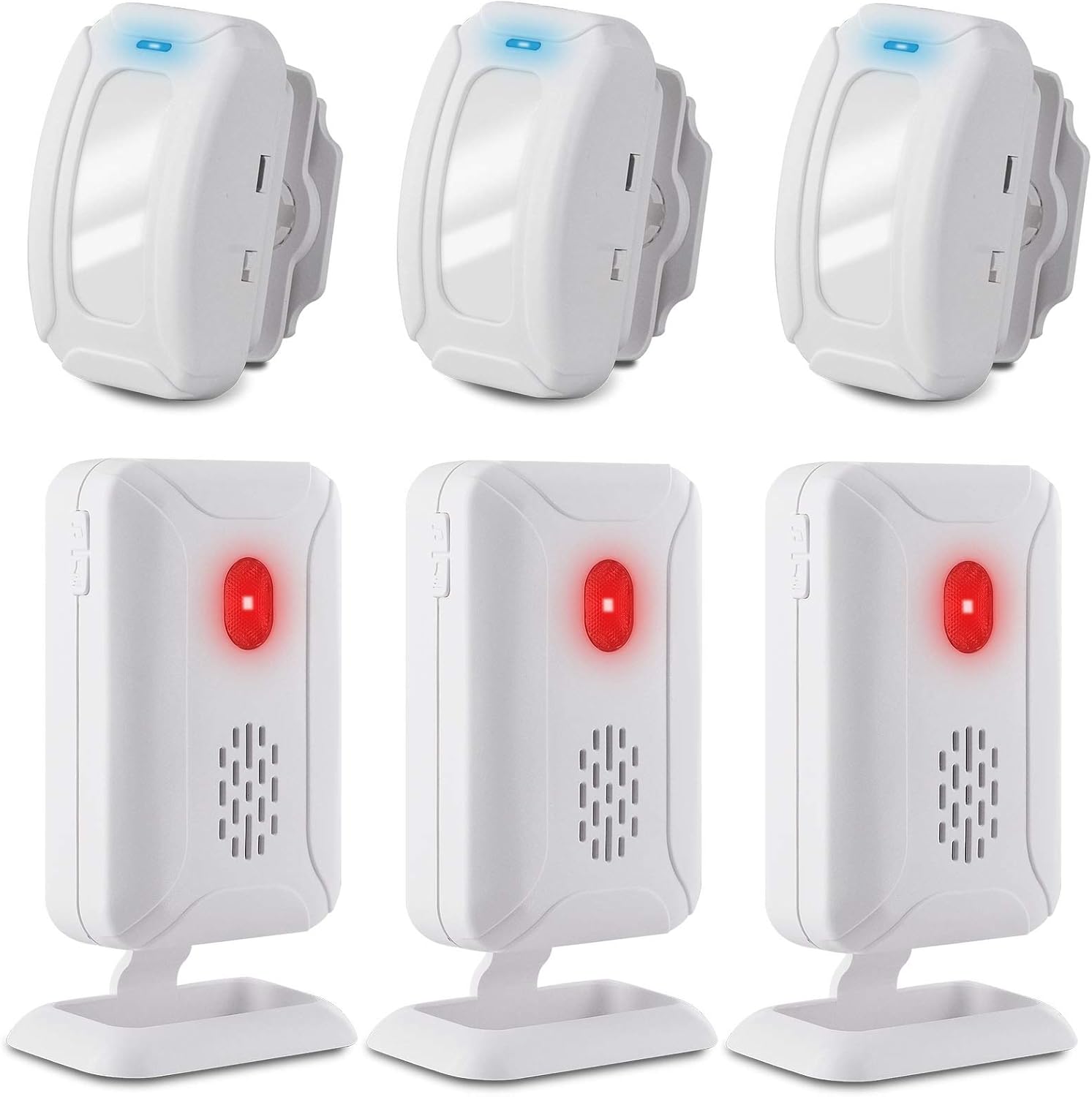 Greencycle Motion Sensor Doorbell, Door Chime for Business when Entering, Store Door Entry Bell, Motion Sensor for Door, Operating Range 918ft,36Songs,for Front Porches Gates Homes Offices Stores,3Pcs