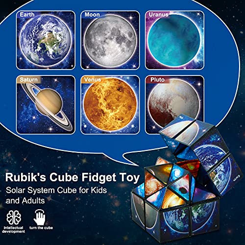 Star Sky Magic Shape Shifting Box - 2 In 1 Combo Infinity Cube Fidget Toy Magic Star Cube Smooth Surface Magic Cube Puzzle For Kids And Adults To Stress And Anxiety Relief Mini Preschool Toys #TOP7