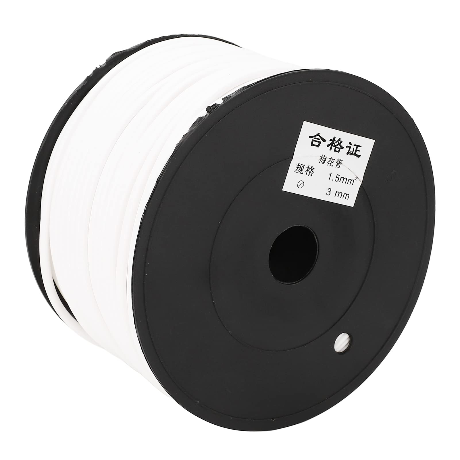 Printable Cable Protector 3mm Dia Flower Shape, Prevent Sliding, Print Words Clearly, 70m Length, Suitable for Mobile Phones, Computers, Chargers, Inside Tightly Hold