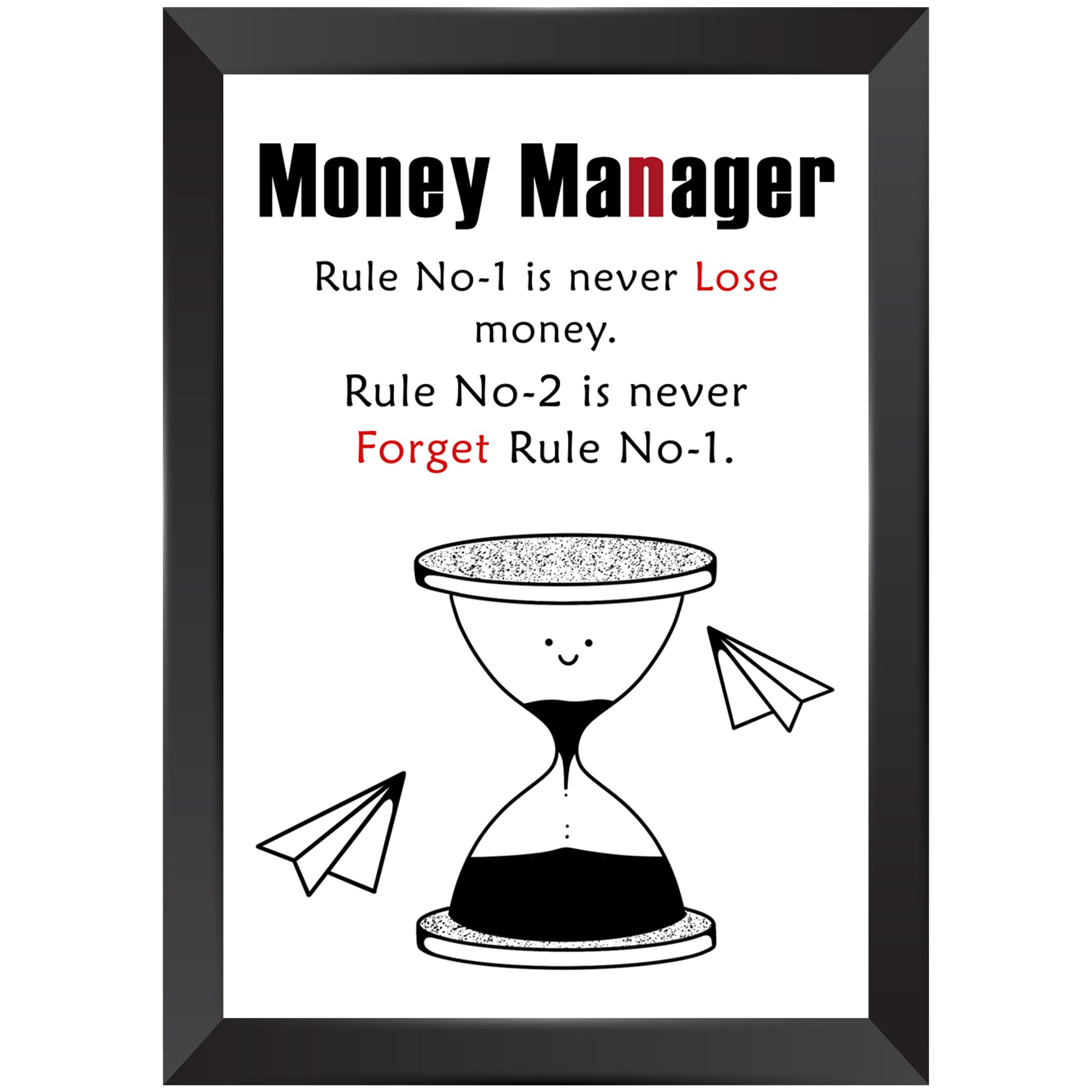 TRILLION STEP - Money Manager - Wall Art Framed, Motivational Quotes Wall Frames For Room Office Wall Decor, Student, Study Room & Entrepreneur, Inspirational Quotes- (13.6 inch x 10.2 inch)-image-39
