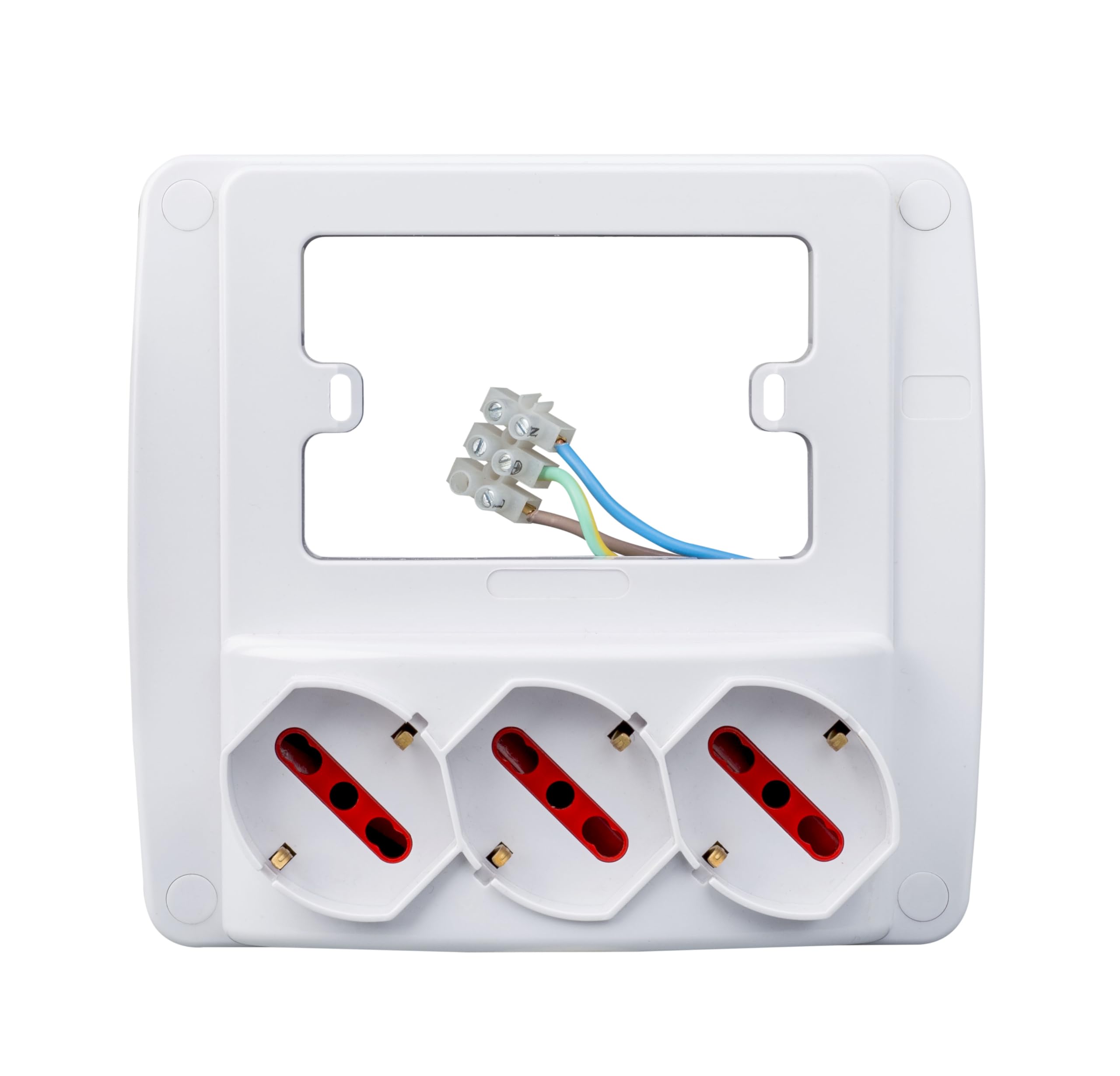 ROSI Emilia Smart Multipresa parete 3 prese schuko Bianca