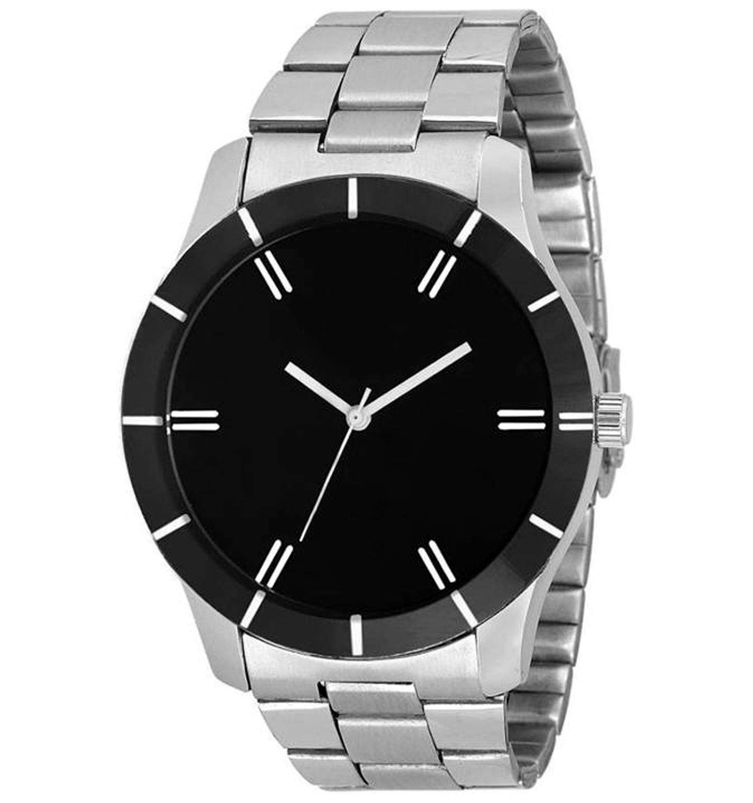 The Shopoholic Analogue Black Dial Steel Belt Mens Watch(Wat-EG-M-110) (B07JX75RLK) Amazon Price History, Amazon Price Tracker