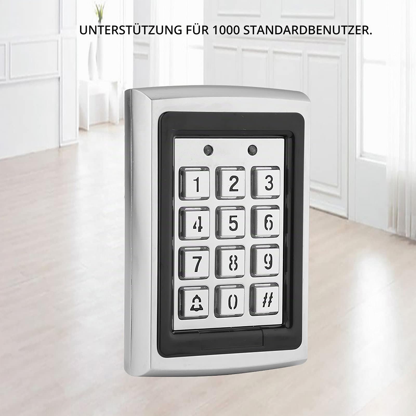 T6-Touch RFID 125KHz Codeschloss mit Wiegand 26 Technologie - Wasserdichter Türöffner für Haus & Büro Diebstahlsicherung Hintergrundbeleuchtung. Professionelle Zutrittskontrolle maximale Sicherheit.