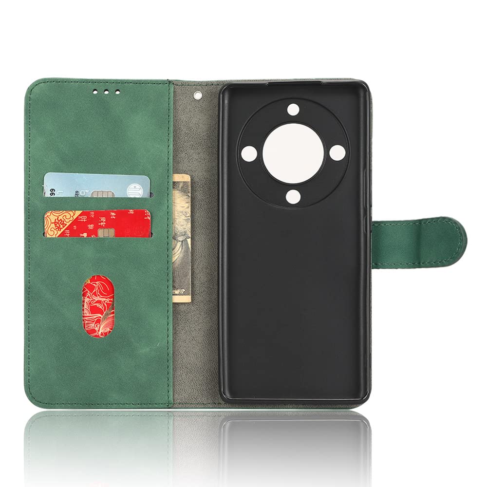 WOBURN Custodia In Pelle PU Con Portafoglio Per Honor Magic 5 Lite 5G / X9a – Magnetica, Con Funzione Stand, Nera - 3