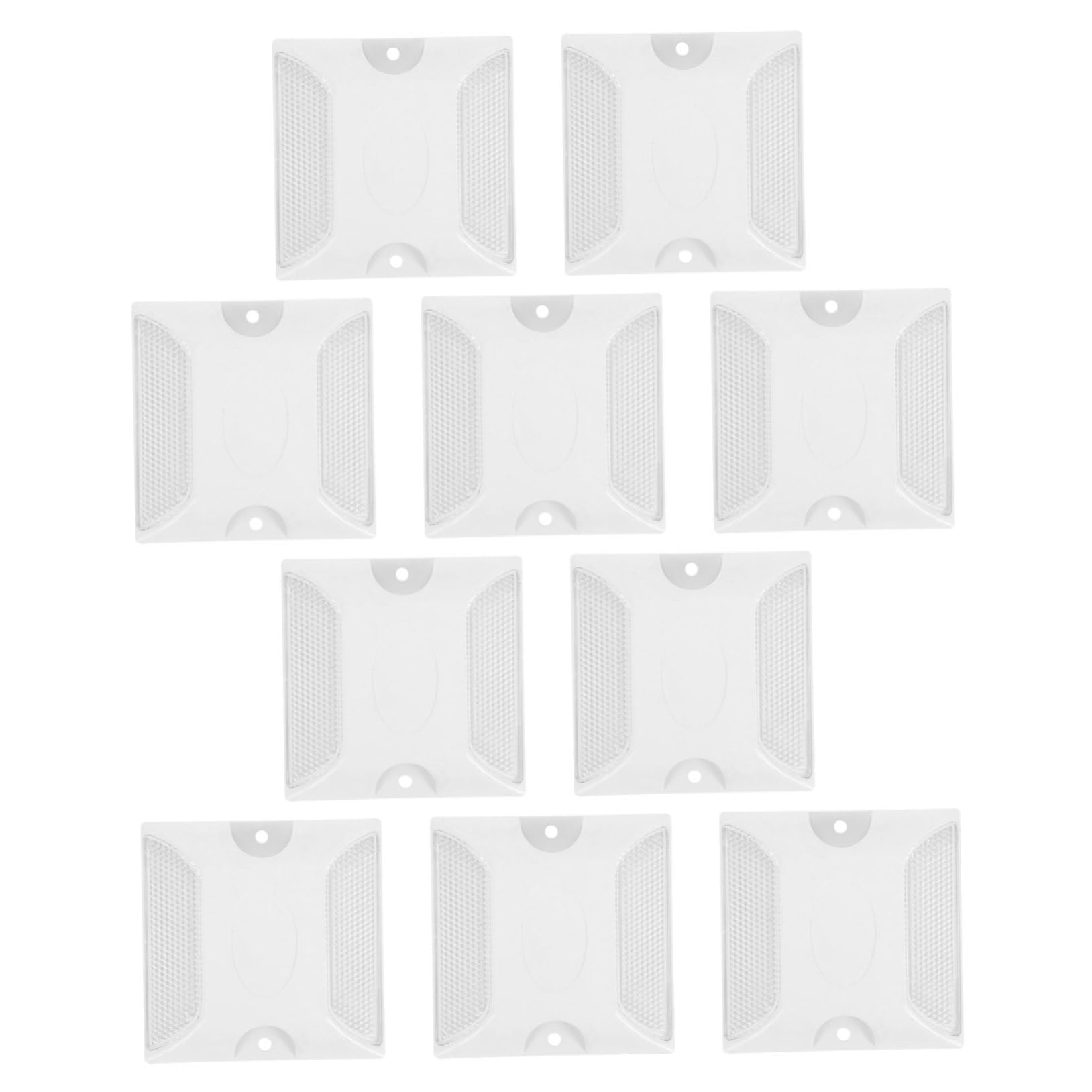 LIFKOME 3 series Marcadores De Pernos Reflectantes Marcadores De Pernos Para Pavimento Reflectores De Cruce De Peatones De Seguridad Para Carretera 10 piezas x 3