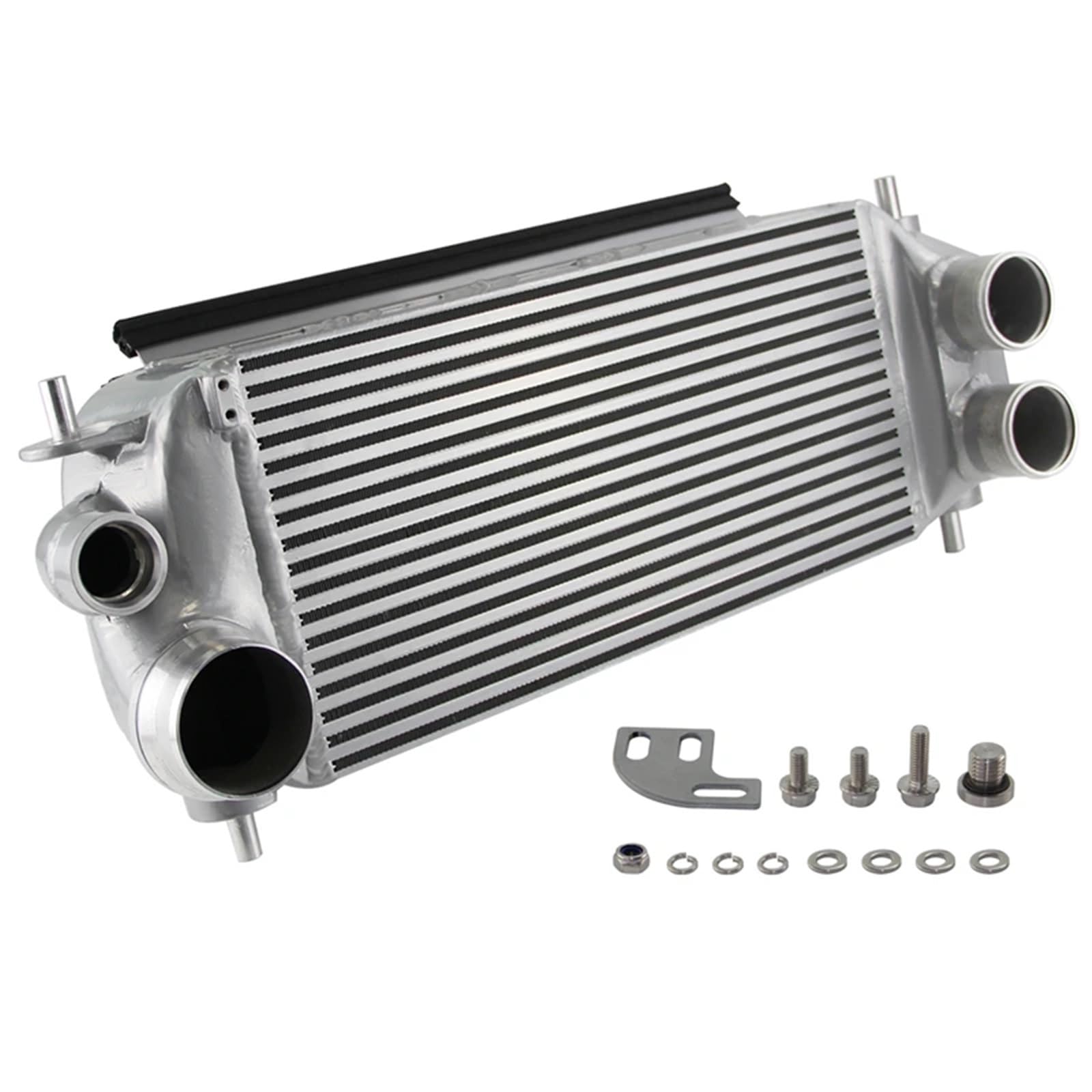 Turbocharged Intercoolers Fit for F150 for F-150 2.7L/3.5L EcoBoost 2015-2019 Black Silver Intercooler(Silver)