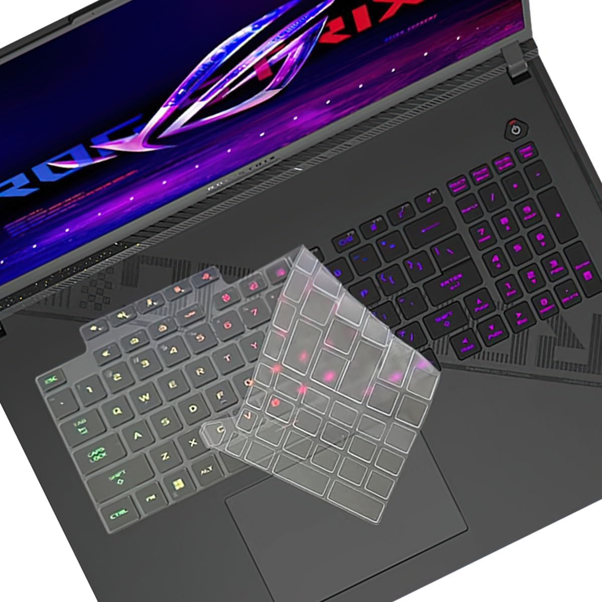 Keyboard Cover Compatible ROG Strix Scar 18/ROG Strix G18 18 inch Gaming Laptop, ROG Strix Scar 18 G834 G834JY & ROG Strix G18 G814 G814JI G814JZ G814JU/JV/JYG814JIR/JZR/JVR Ultra Thin(TPU)-image-42