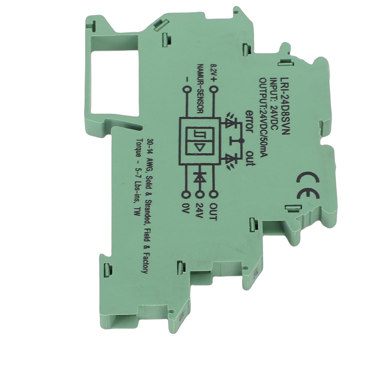 Módulo de relé de Estado Sólido, Bloque de Terminales Ultrafino, | Contactos de Aleación AgCdO, Conmutación de 50mA a 1kHz, Indicador LED de Fallo, Compatible con Sensor NAMUR, Ancho de 6.2