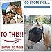 EquiVizor 95% UV Eye Protection (XL) Horse Fly Mask with Nose - Insects, Dust, Debris, Uveitis, Corneal Ulcer, Light Sensitive. Designed to Stay On Your Horse, Off The Ground