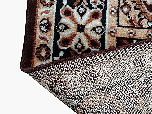 Image of Soft Washable Beautiful Acrylic Rugs for Home Decor Living Room 5x7 feet (150 x 200 CM) Brown