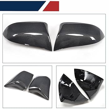 FZJDSD 1Pc Right Passenger Black Mirror Cover Cap Frame 51167327912 Compatible With BMW X3 F25 2014-2017 X4 F26 2014-2018 X5 F15 2014-2018 X6 F16 2015-2019 Mirror Housing Frame Trim