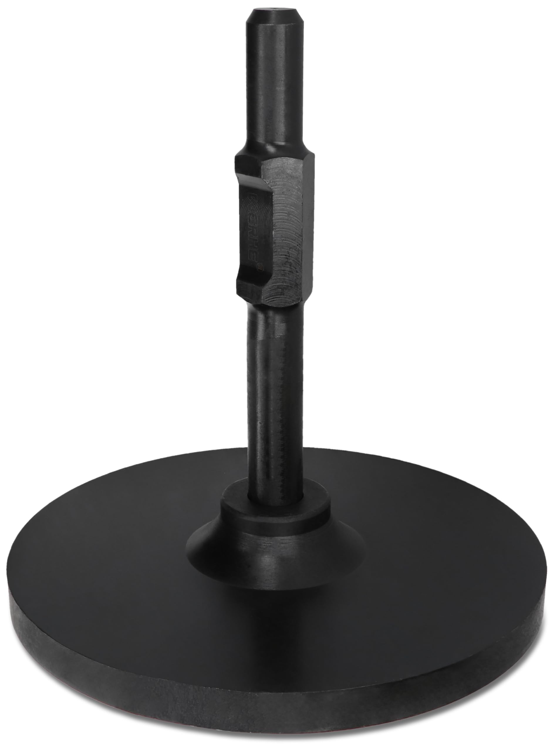 WERHE Compactador de tierra de acero Ø250mm HEX30 - placa base redonda para compactación para preparación de superficies - pisón de hormigón para jardinería - herramientas para demolición martillo
