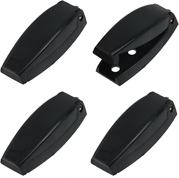 2.52" RV Baggage Door Catch Camper Trailer Storage Door Latch Hook | 4Pcs,RV Door Holder Baggage Compartments and Doors Open,ABS with UV Stabilizers,Black