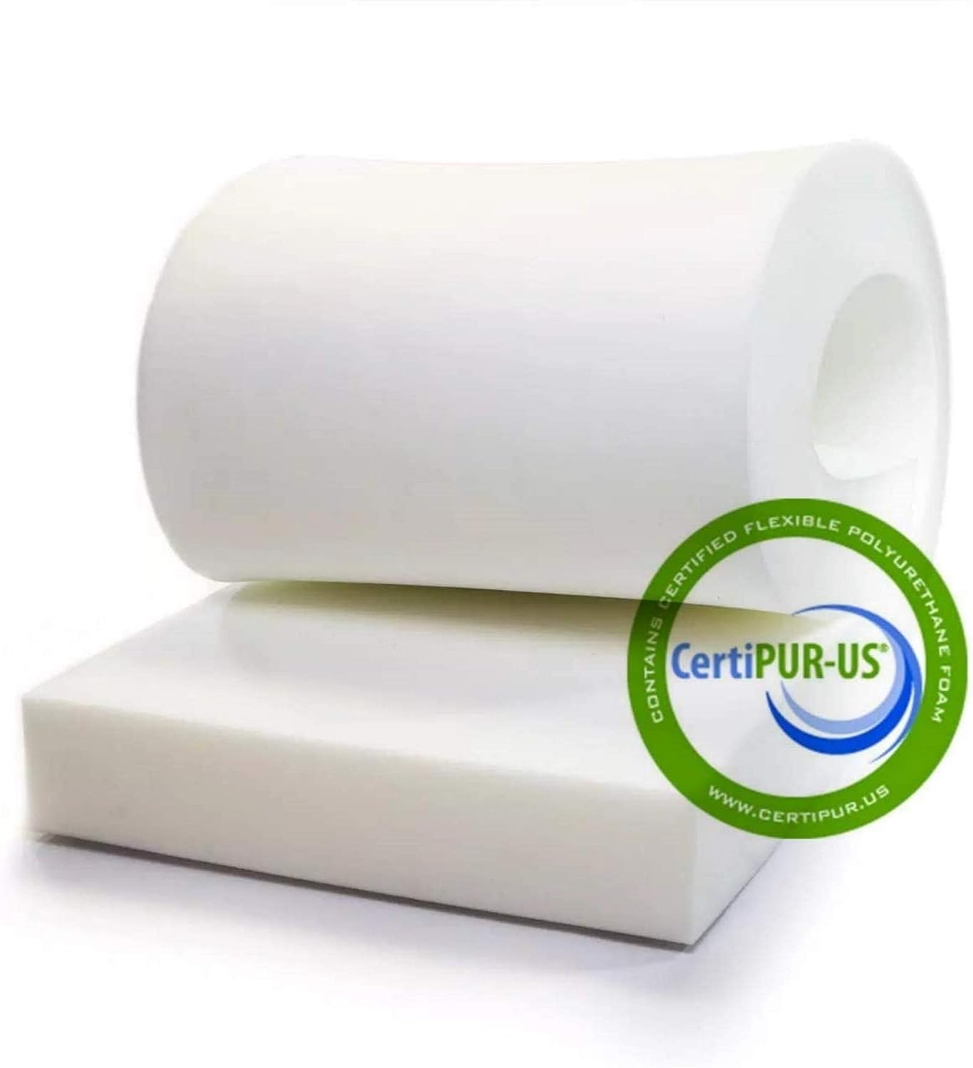 RaceCityFoam Upholstery Foam High Density 4" H x 24" W x 80" L (FIRM) 46ILD High Density Upholstery Foam Cushion CertiPUR-US Certified, Made in USA