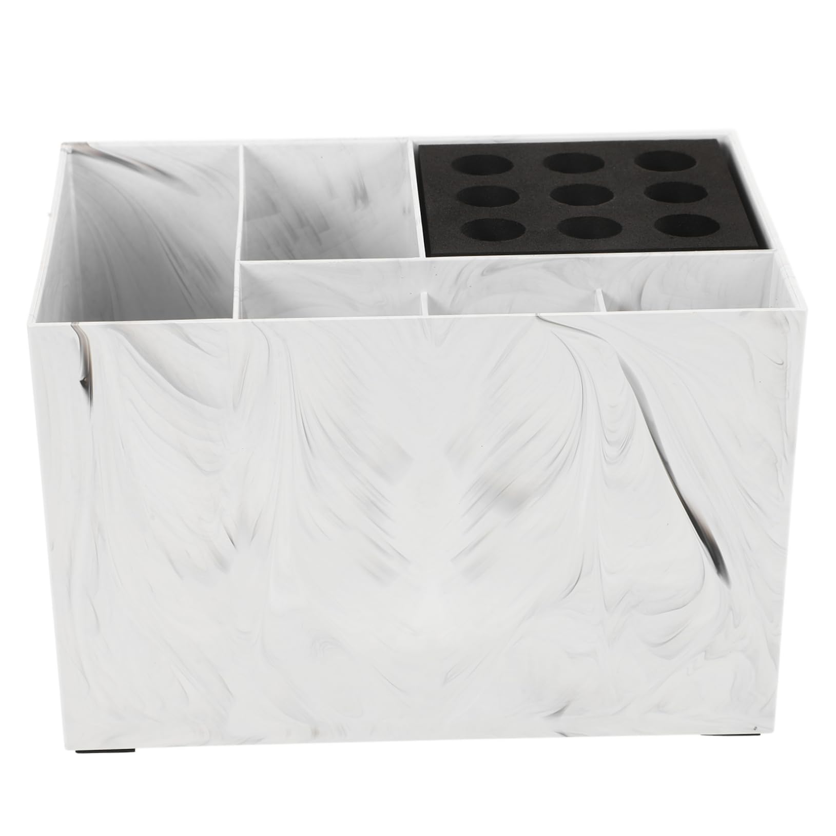 FOMIYES Box Hairdressing Tool Barber Station Organizer Hair Clipper Holder Wall Mounted Clipper Guard Holder Organizer Shear Case Wall Mounted Shear Holder Salon Station Brush Holder Abs