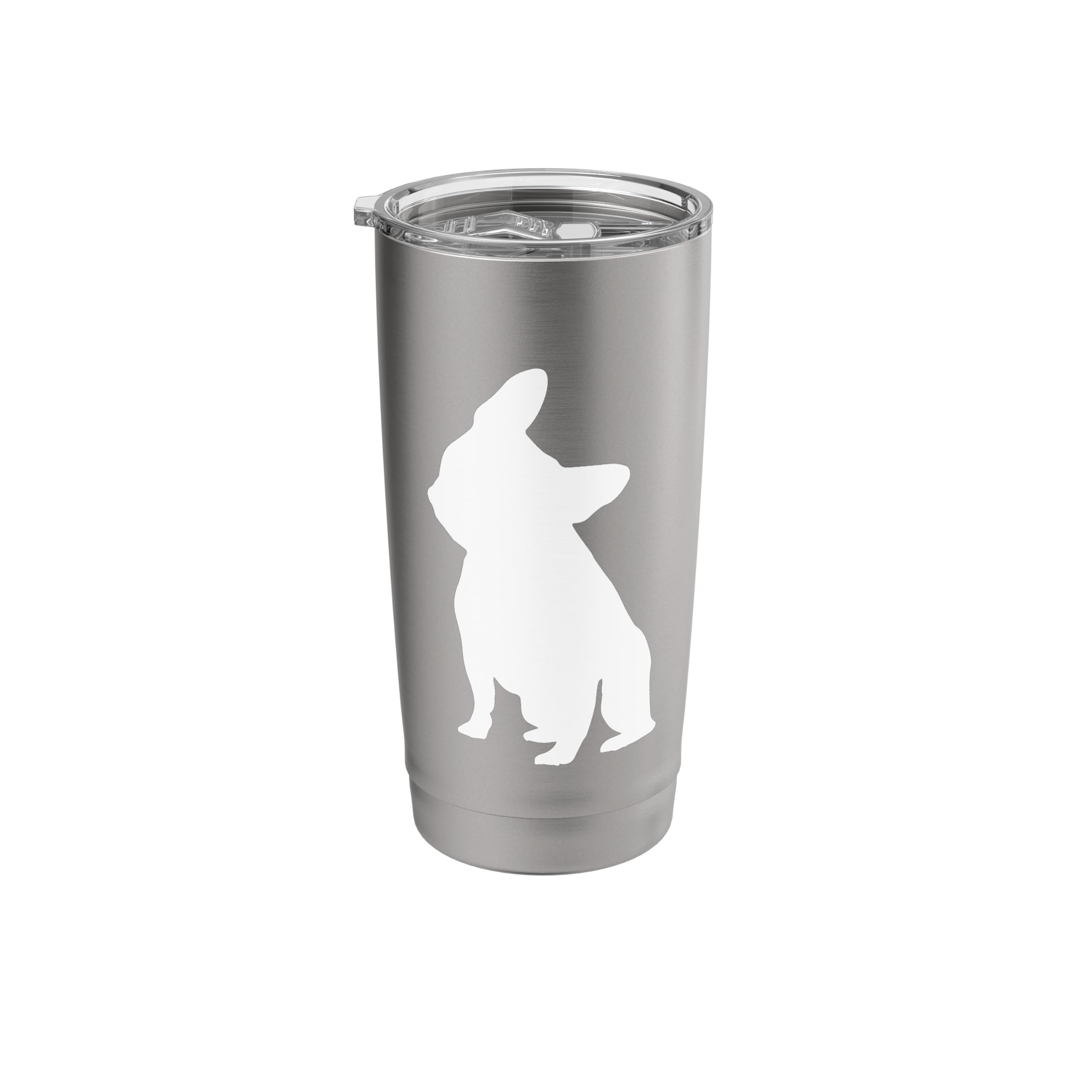 French Bulldog Silhouette Stainless Steel Insulated Tumbler