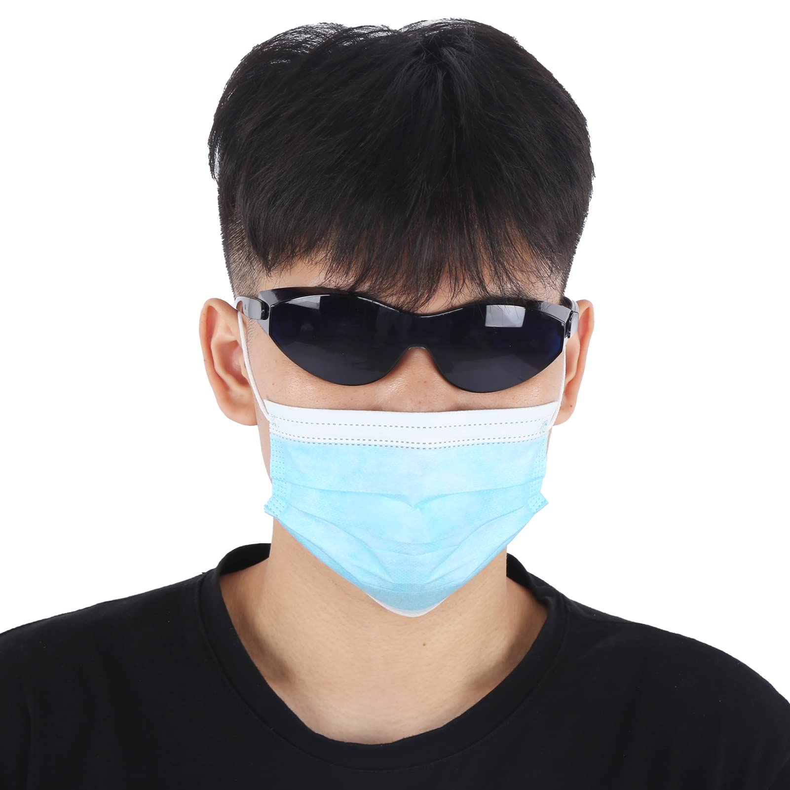 Lunettes De Localisation De Balle De Golf, Détecteur De Balle De Golf à Large Champ De Vision, Avec étui à Fermeture éclair, Lunettes à Lentilles Professionnelles Bleues