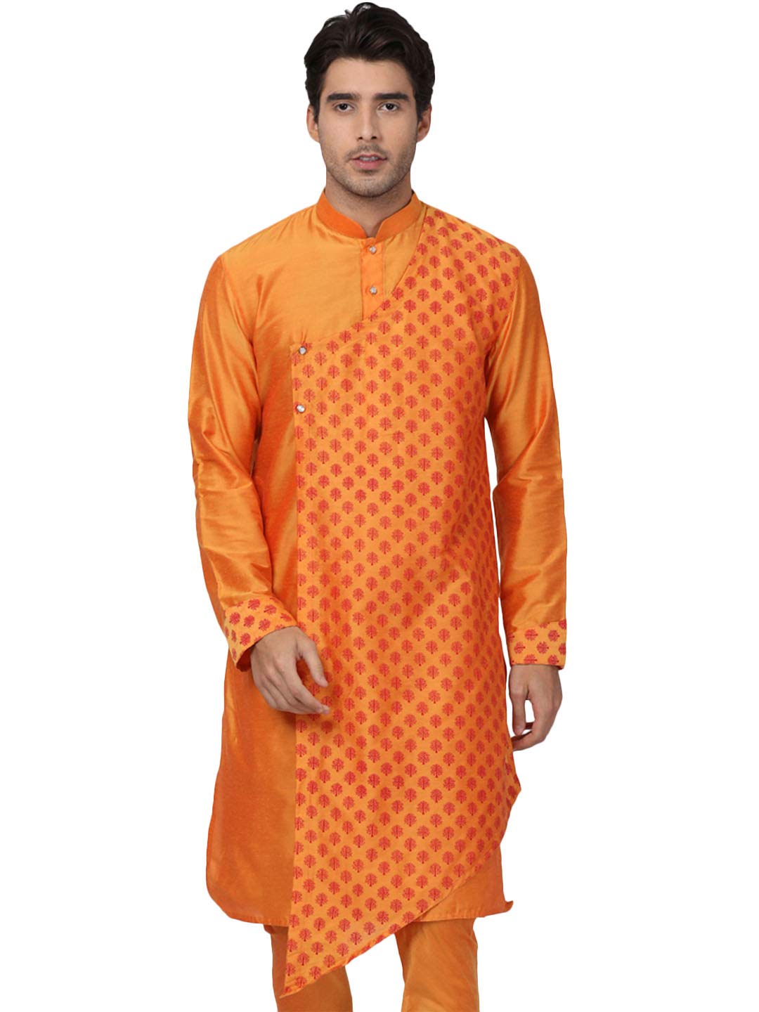 vastramay Men's Cotton Blend Regular Fit Casual Kurta-picture-42