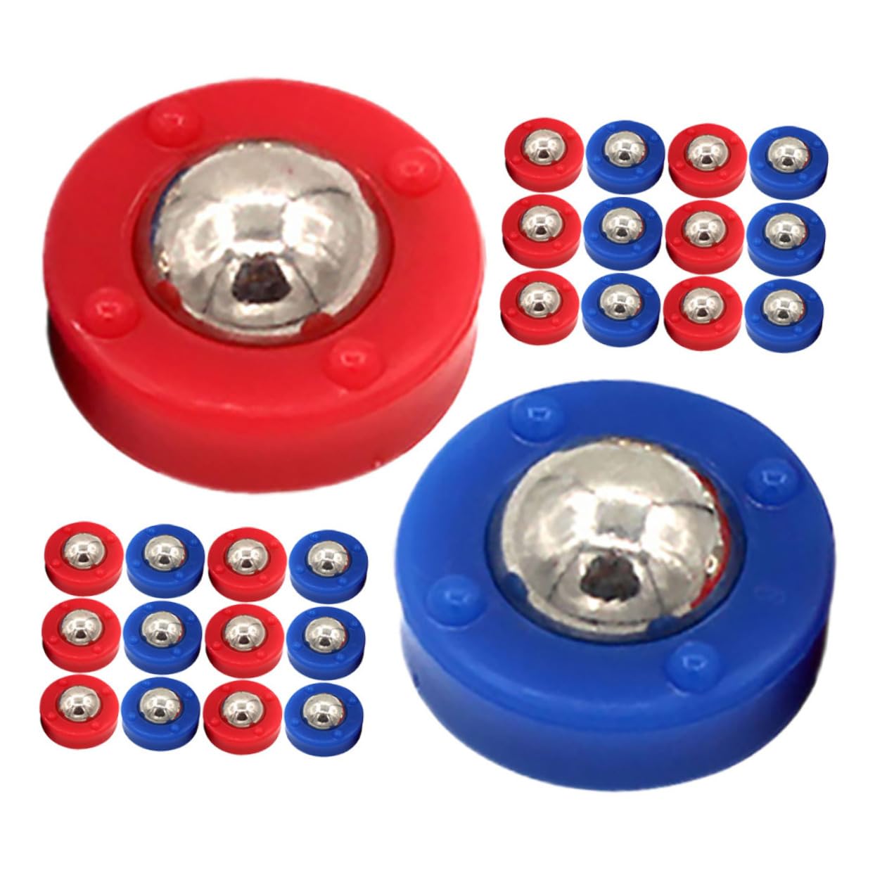 HANABASS 96 Piezas Accesorios para Mesa Shuffleboard Rodillos Mini Juego Curling Pucks Reemplazo para Entretenimiento Familiar y Clubes