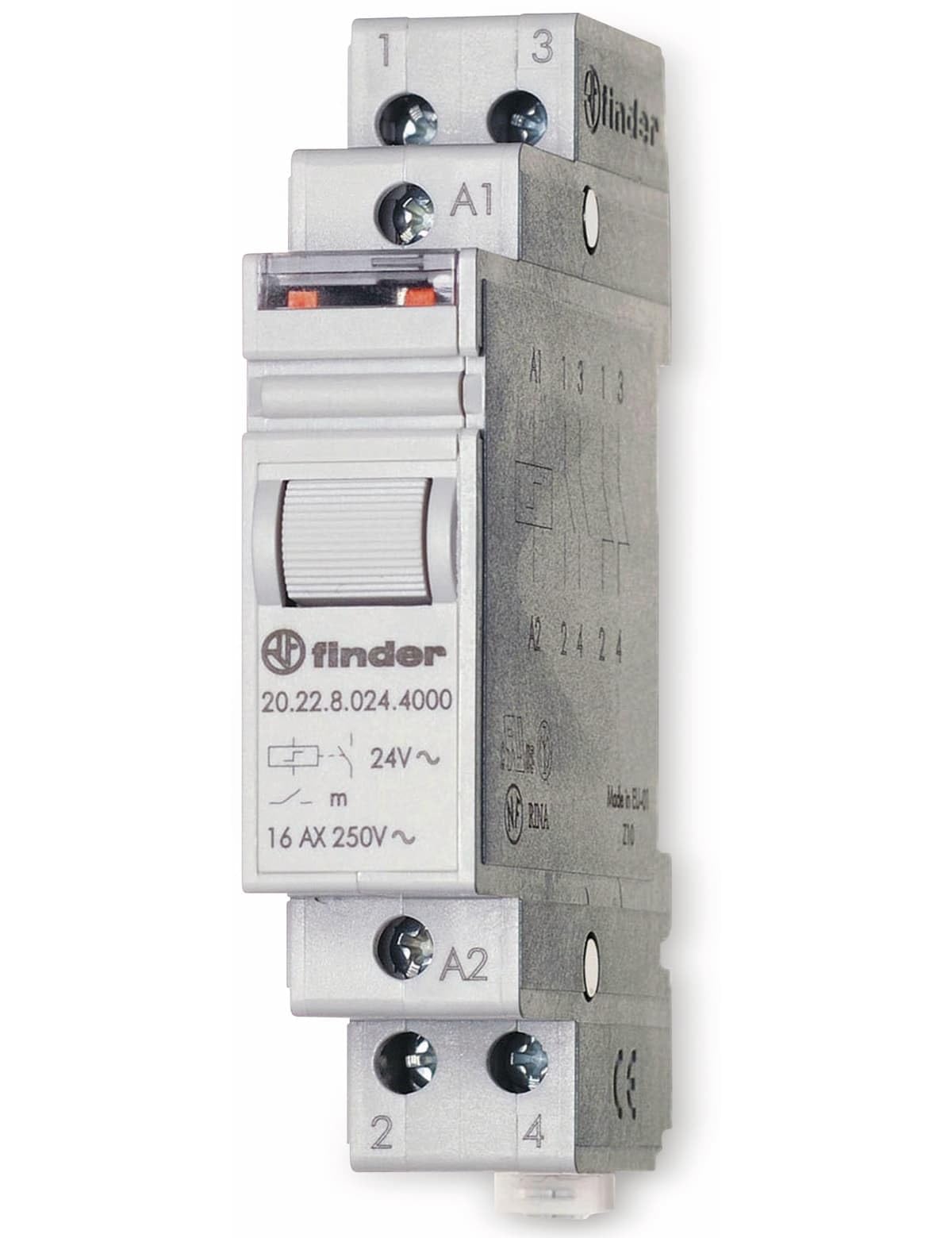 Télérupteur pour profilé Finder 20.22.9.012.4000 2 NO (T) 12 V/DC 16 A 4000 VA 1 pc(s)