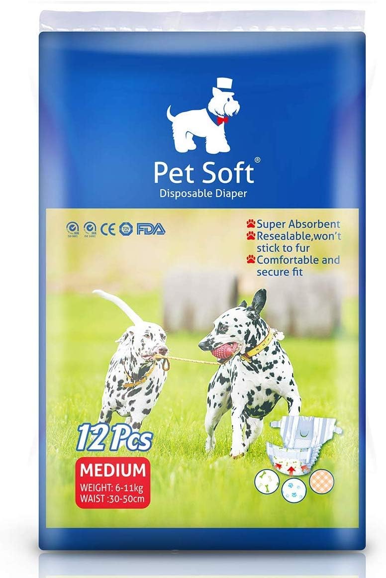 Pet Soft Dog Nappies for Female Dogs Disposable Pet Diapers Super