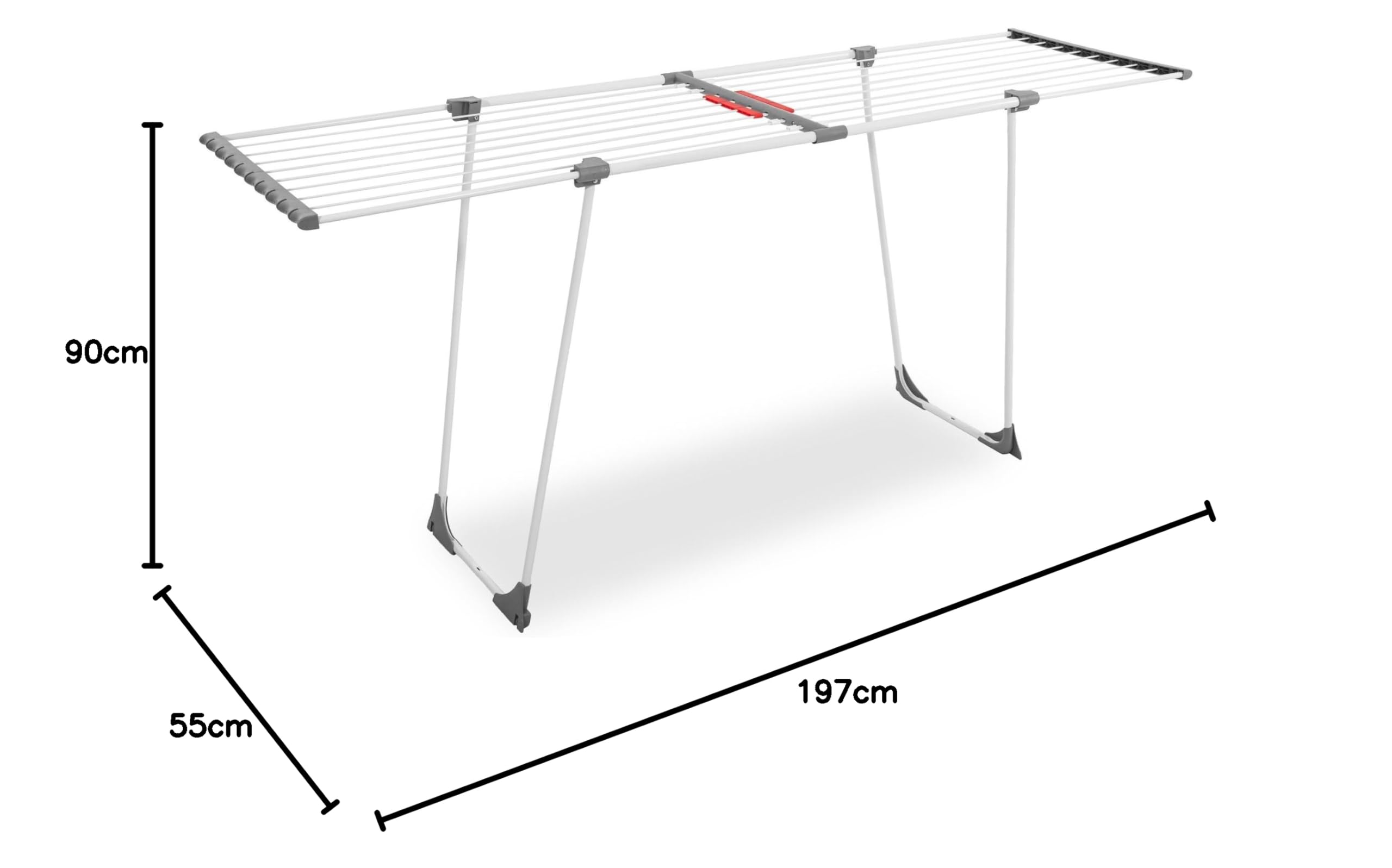 SPRINGOS - Tendedero telescópico Plegable Extensible hasta 20 m para Ropa en el hogar