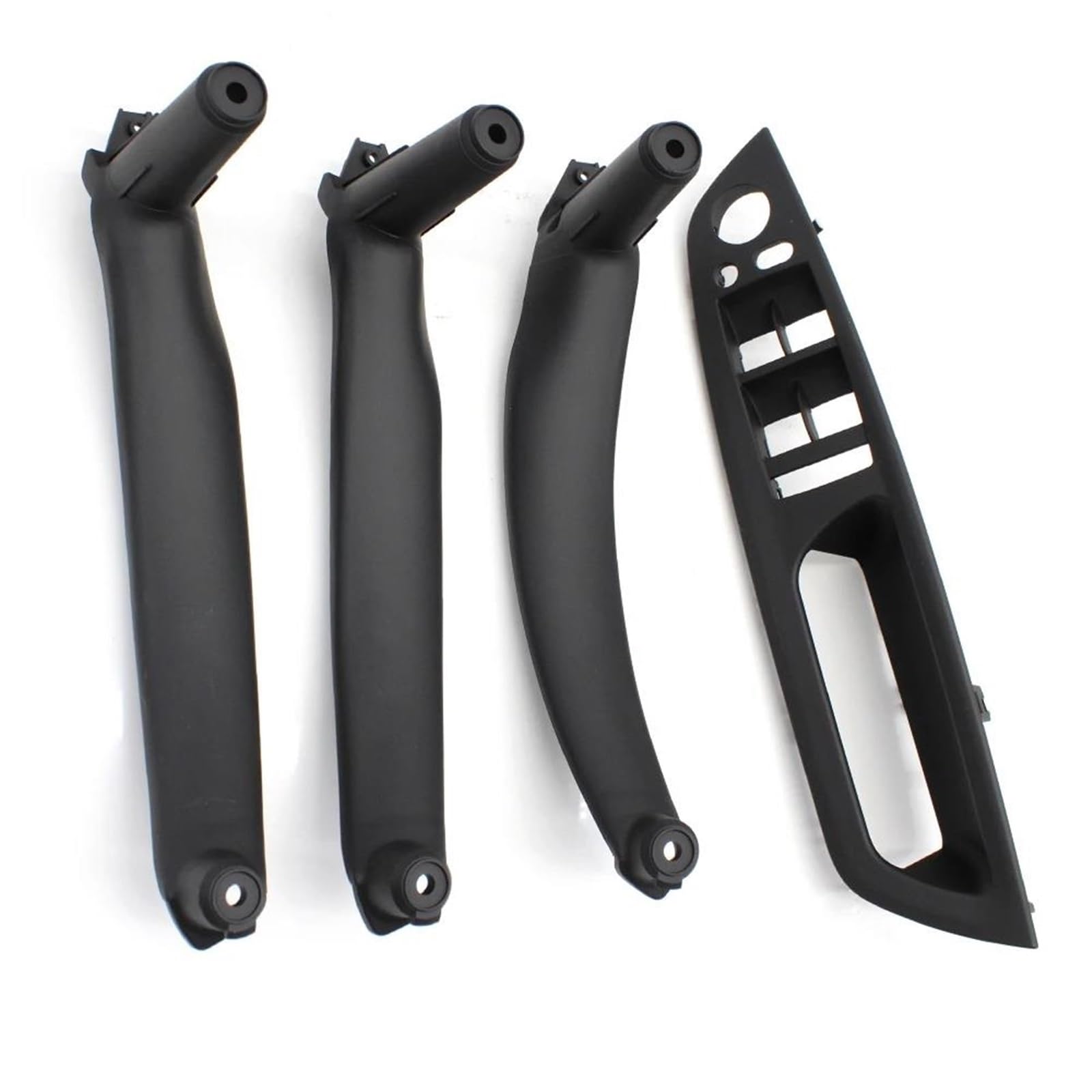 FKHBZM LHD RHD 4PCS Set Inteior Door Pull Handle Kit Replacement Parts for BMW X5 X6 E70 E71 2007-2013(BIack RHD)