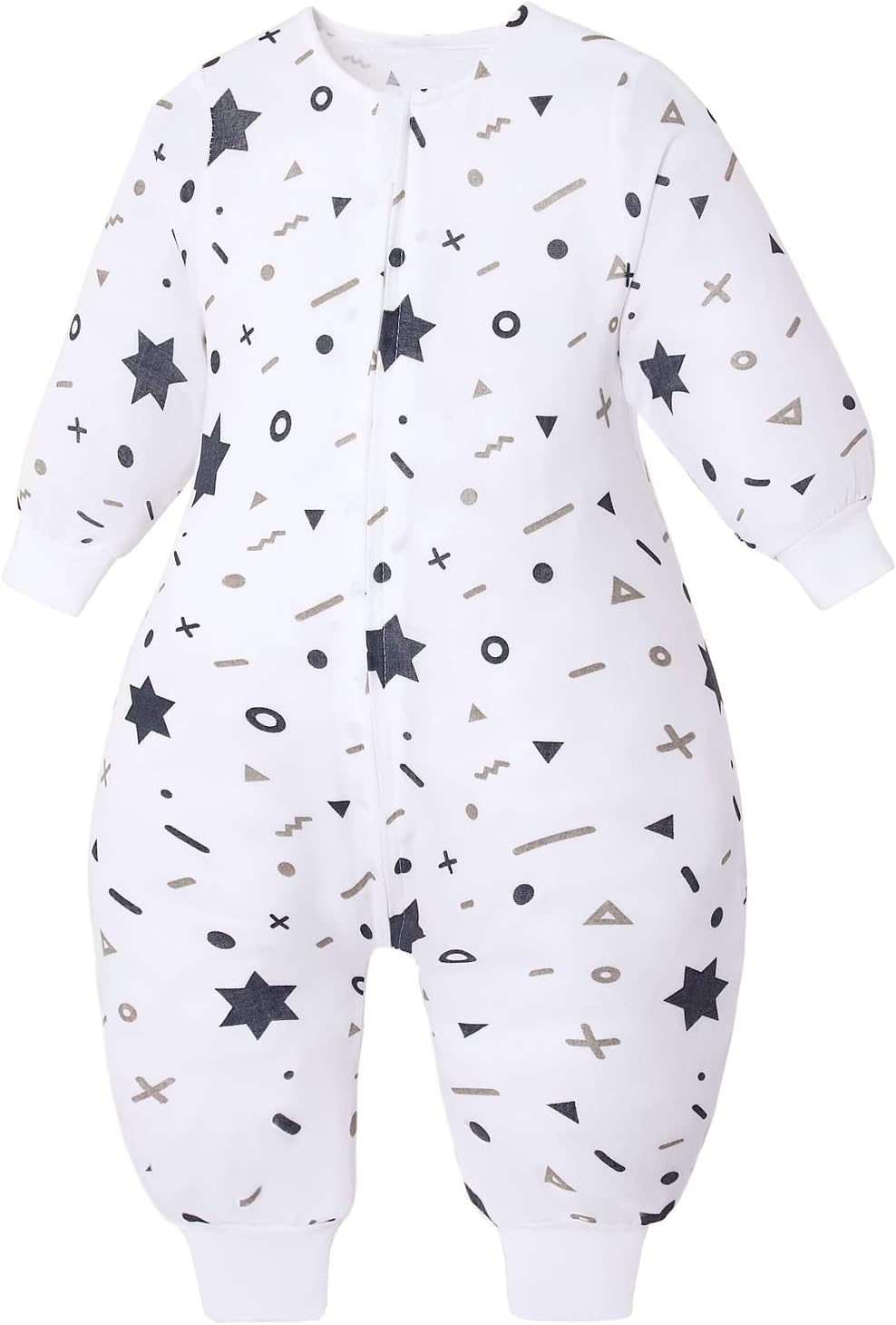 ililmmoe Baby Long Sleeves Sleep Sack 100% Muslin Cotton Toddler Early Walker with Feets Wearable Blanket Star/S 6-18Months : Everything Else