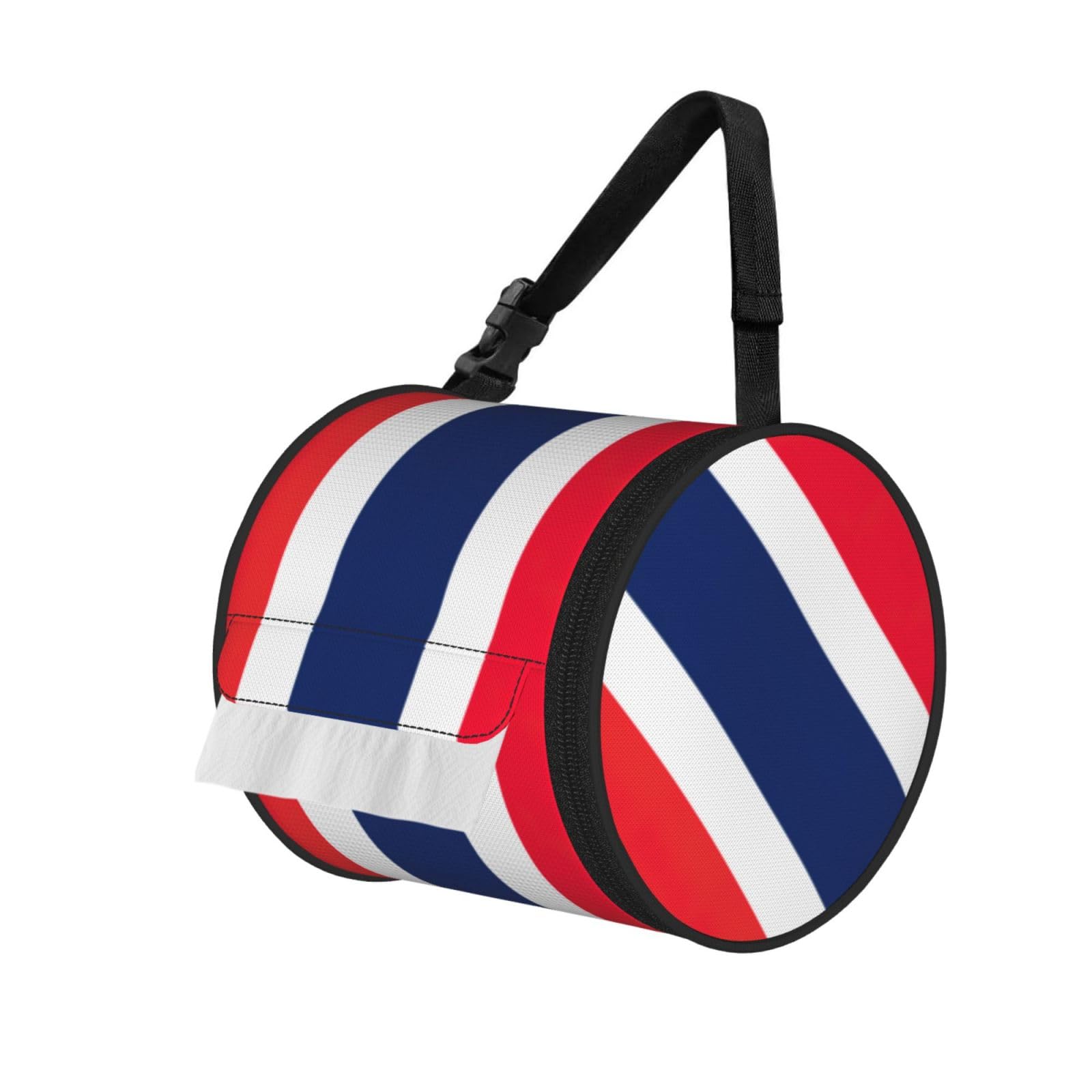 Norwegian Flag Print Fashion Tissues Organizer Box, Hanging Tissue Holder For Purse Coins For Car Office Daily Outing