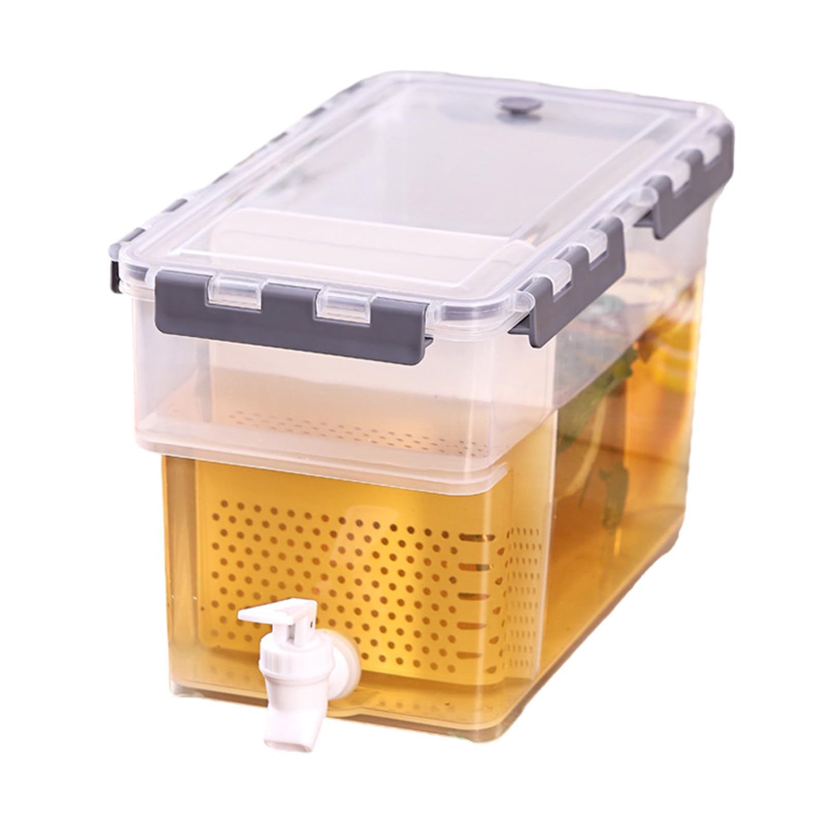 Tsophreniq Large Capacity Iced Beverage Dispenser Leak Proof Container with Tap for Home Kitchen Outdoor Event Large Capacity Beverage Container for Parties