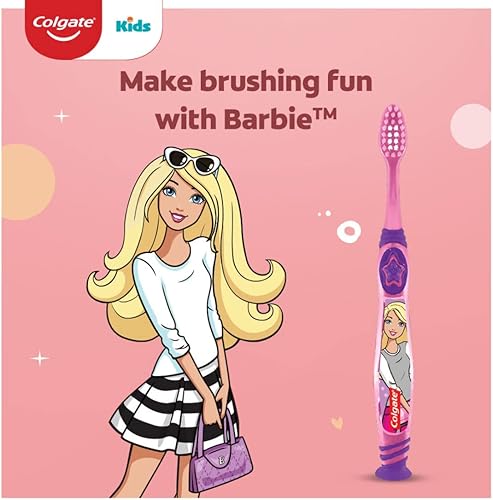 Miniatura 2 de Colgate Cepillo de dientes de sirena con ventosa para niños de 5 años en adelante, extra suave (los colores varían), paquete de 6