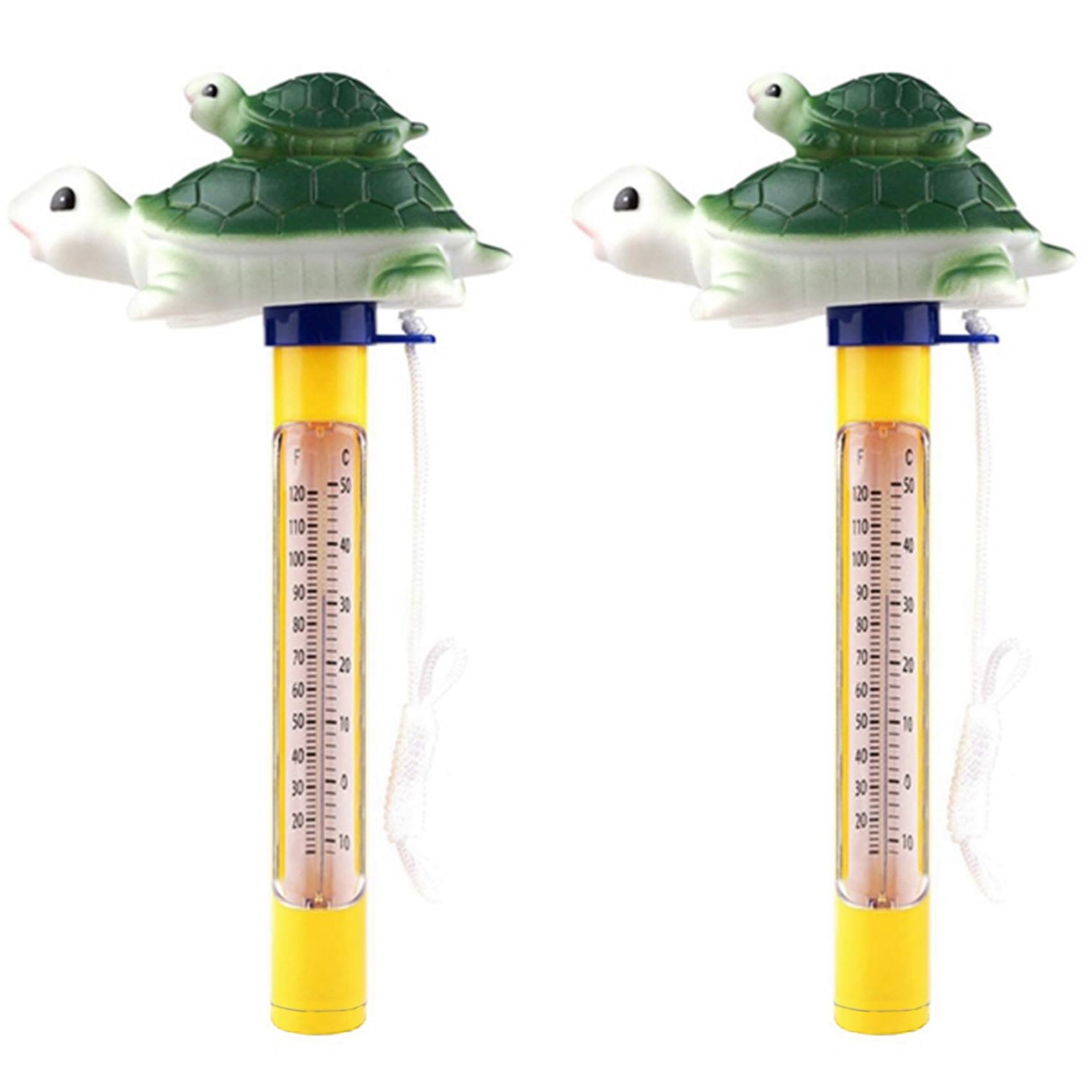 Ctrlzs 2X Cartoon Pool Thermometer Floating Swimming Pool Thermometer Outdoor Indoor Bath Water Pond Thermometer