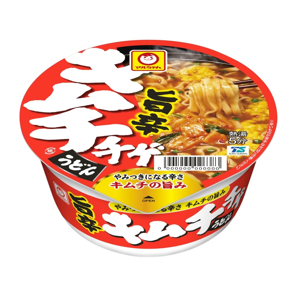 マルちゃん 旨辛キムチチゲうどん (81g×12個) カップ麺 旨辛 (唐辛子チップ/チゲ味スープ) 即席 カップラーメン 東洋水産
