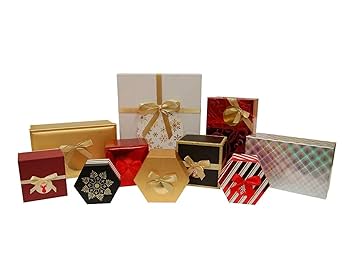 Amazon.com: TWC Company 10-Piece Holiday Gift Box Assortment