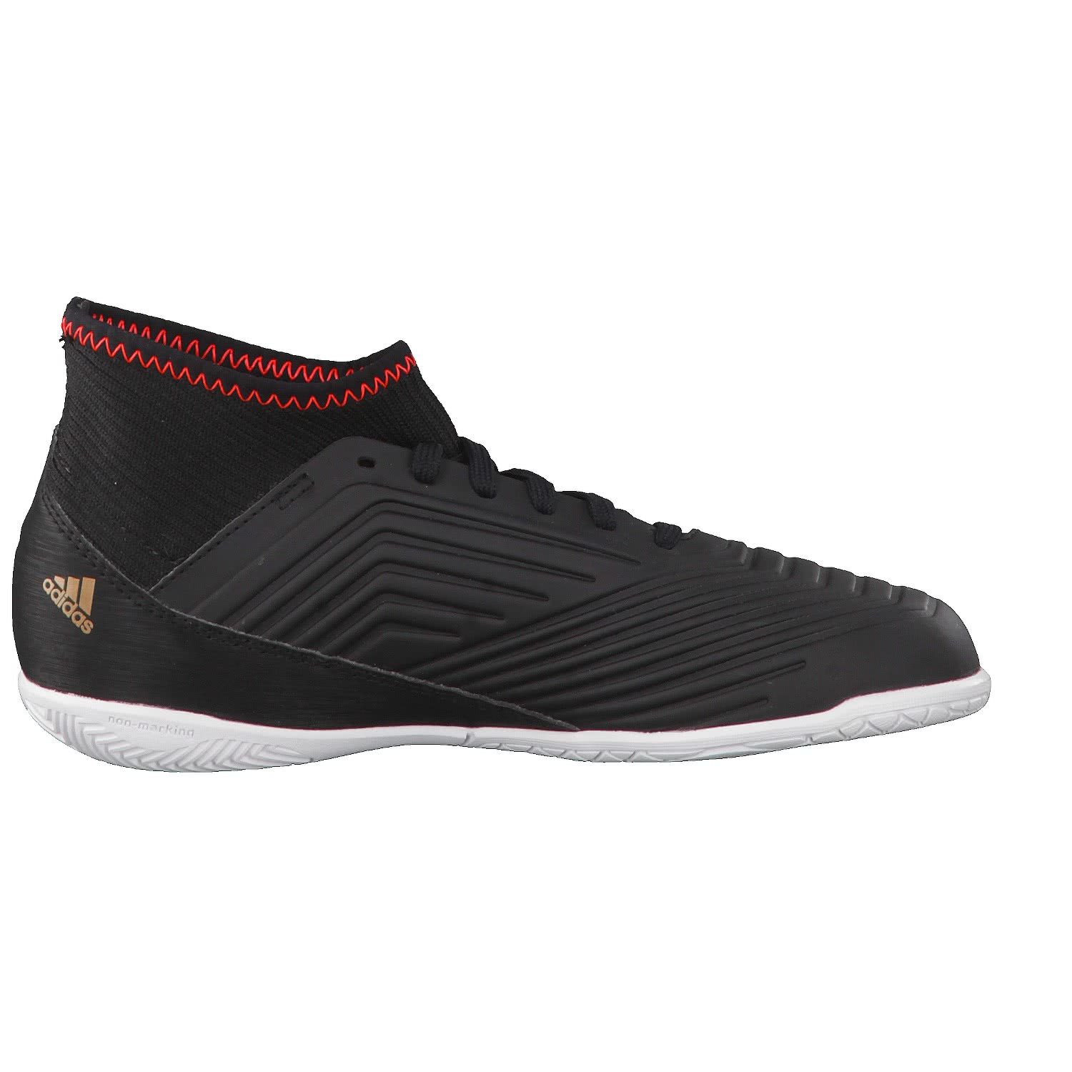 Adidas Predator Tango 18.3 In J Zapatillas de fútbol Sala, Unisex niños, Negro (Negbas/Ftwbla/Rojsol 000), 30 EU (11.5 Infantil UK)