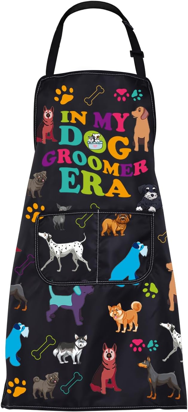 CMNIM Dog Groomer Apron Era with Pockets