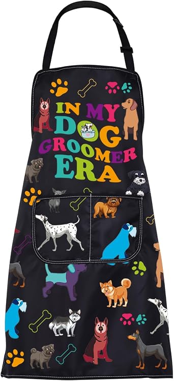 CMNIM Dog Groomer Apron Era with Pockets