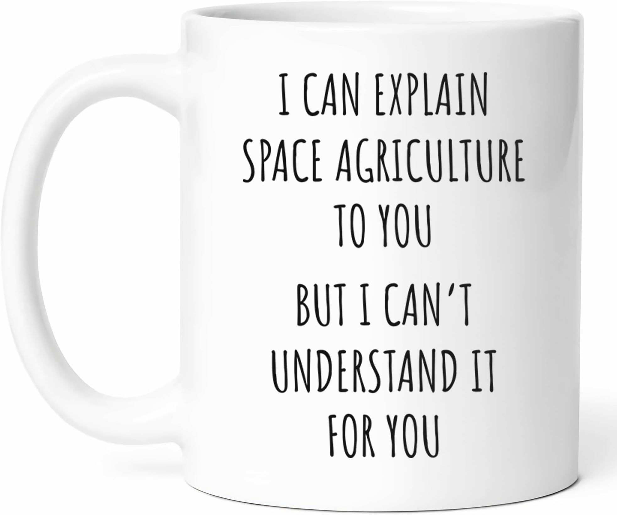 Funny Space Agriculture Mug - Cosmic Farming Coffee Cup - Astronauts Funny Gift From Scientists - Galactic Cultivation Tea Mugs - Interstellar Cups - 11 Oz Ceramic Gifts For Enthusiasts, Birthday