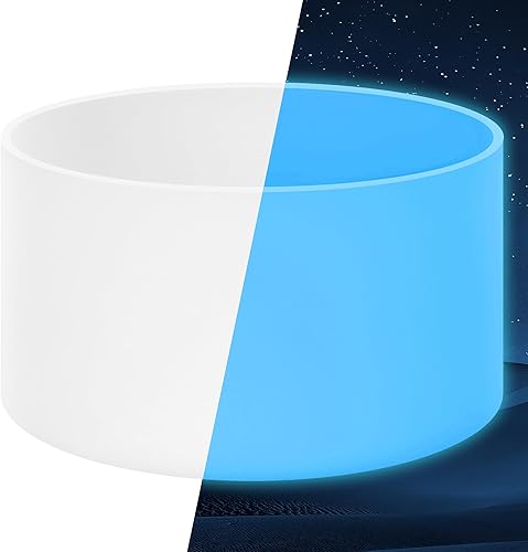Vmini Bota de silicona luminosa compatible con Stanley Cup de 3040 onzas y más botellas con base de 2.8 a 2.95 pulgadas, protector inferior para