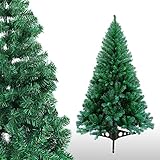 🎄【Einfach zu installieren】Nur ein paar einfache Schritte, montieren Sie den Zweig und die Basis, öffnen Sie jede Nadel vorsichtig von Hand, um sie üppiger zu machen. Der künstliche Weihnachtsbaum ist platzsparend abnehmbar.