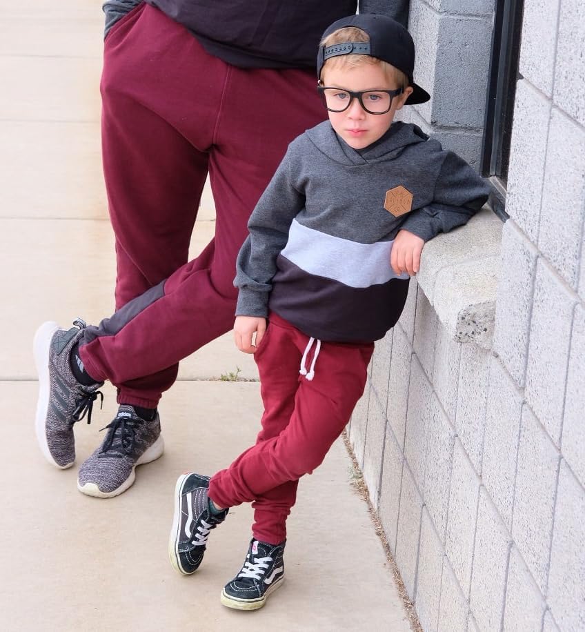 Vista 7 de MAYUMMPY Ropa de otoño para bebé niño y niña, sudadera con capucha de manga larga, sudadera con capucha y pantalones a rayas, lindo atuendo casual