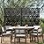 Metal Privacy Screen Outdoor Privacy Screen 72"H×47"W, Freestanding Decorative Privacy Screen for Balcony Patio Lawn Garden, Privacy Fence Privacy Panel-Black&Star
