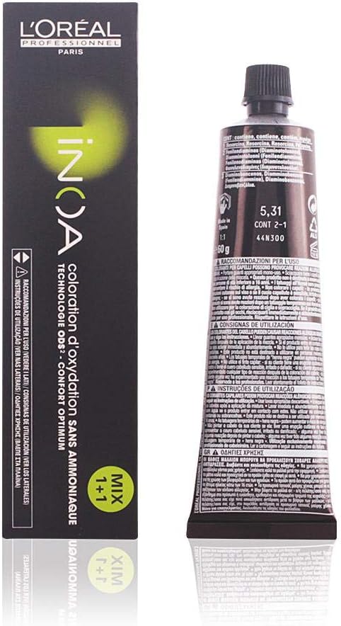 L'OREAL INOA Shade 5.31 Light Golden Ash Brown 60g