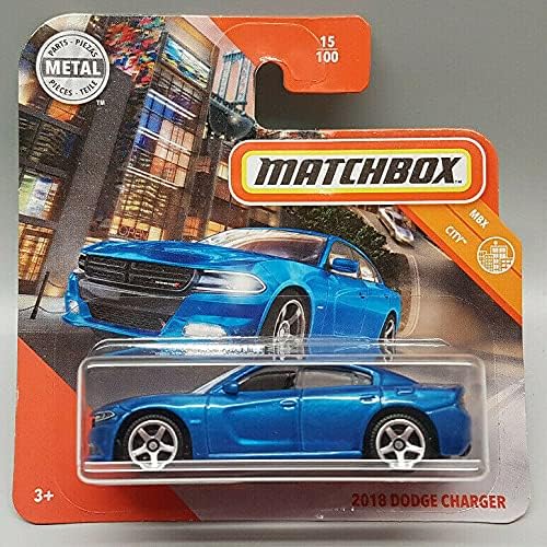 Matchbox - 2018 Dodge Charger - MBX City 15 / 100 - GKL90 - Short Card - 2020