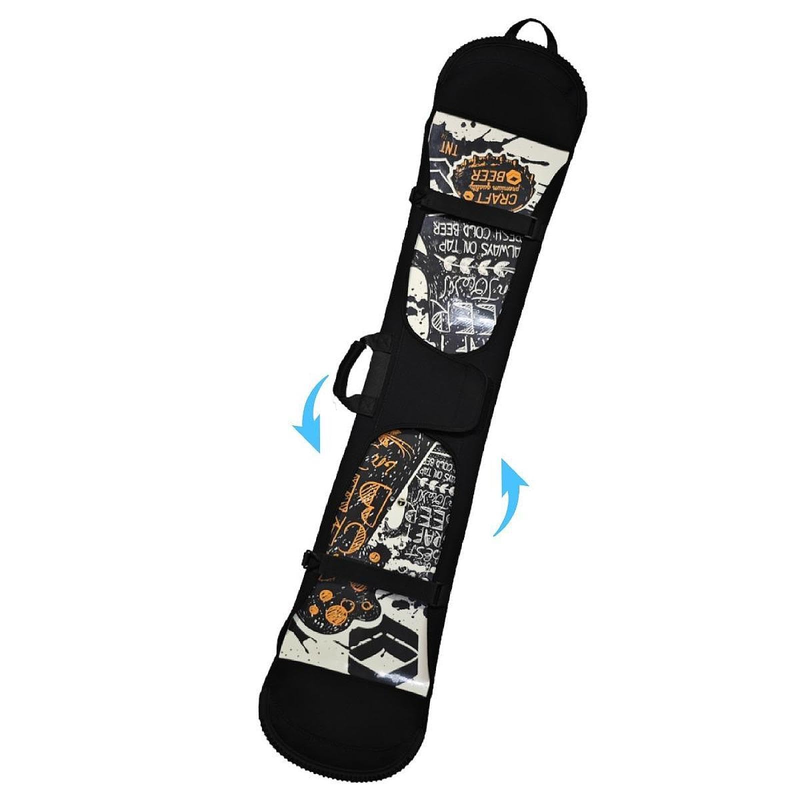 kowaku Funda Protectora para Snowboard, Funda Protectora para Tabla de esquí, Mochila portátil Sbr, Funda de Transporte de Neopreno, Bolsa para Snowboard