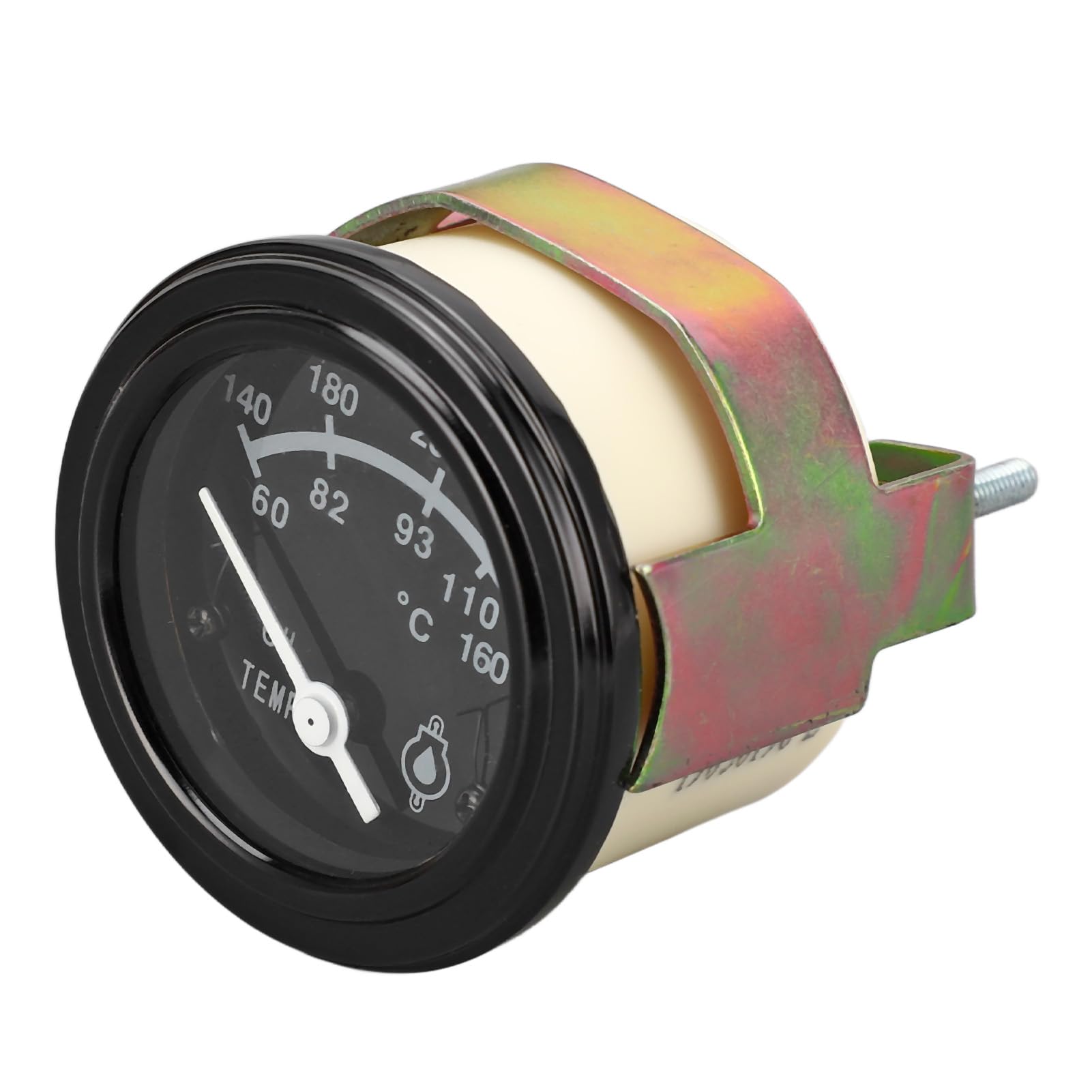 DC 24 V Öltemperaturanzeige, Zeiger-Motormessgerät, kompatibel mit -Generatoren – 52 mm Einbaugröße – Edelstahl- und ABS-Gehäuse – transparente wasser- und staubdichte Abdeckung (Öltemperaturanzeige)
